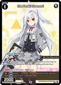 Morizuki Suzumi Parallel C waifu card — WIXOSS